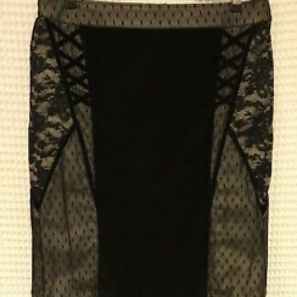 Tripp NYC Velvet & Lace Goth Skirt Sz XL
